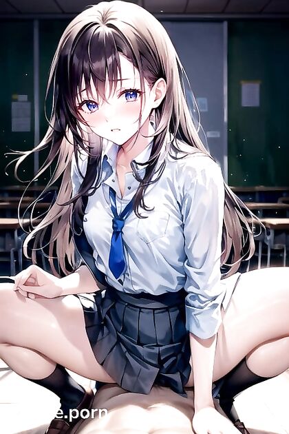 Teen 18+ Takes Control in Classroom CowGirl 18+ Action Hentai
