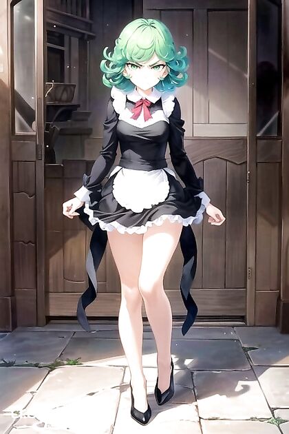 Tatsumaki from One Punch Man Gets Wild with Anger-Induced Hentai AI Image