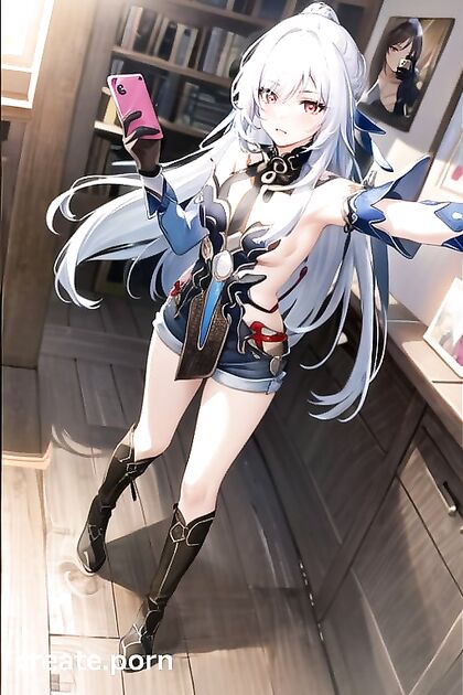 Jing Liu from Genshin Impact in Full BodyJean Shorts Hentai Pleasure