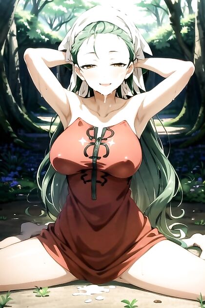 Detailed Splits in the Enchanting Forest - A Seductive Hentai Adventure