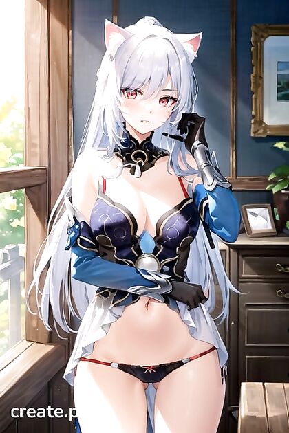 Jing Liu from Genshin Impact Stripped Down for Solo Hentai Pleasure