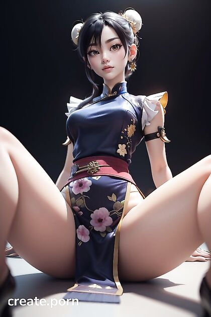 Chun Li from Street Fighter Shows off Her Flexibility in 3D Hentai Splits Image