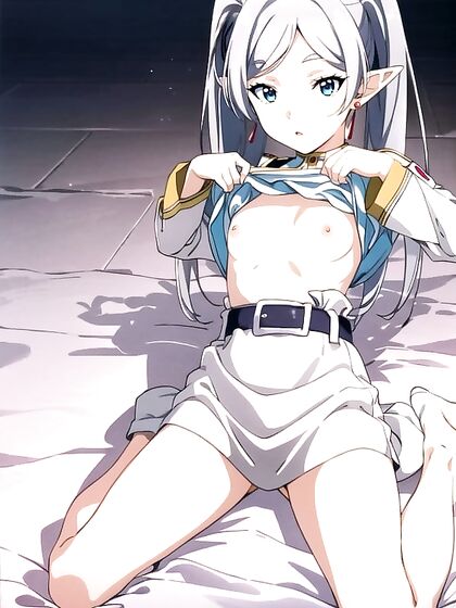 Detailed Screencap of Small Breasted Character in Solo Hentai AI Image