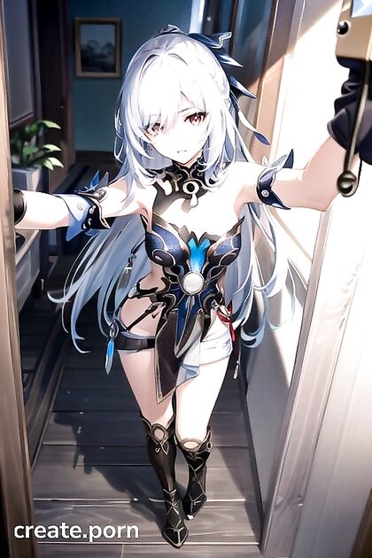 Naked selfie in Jean shorts turns into steamy hentai fantasies