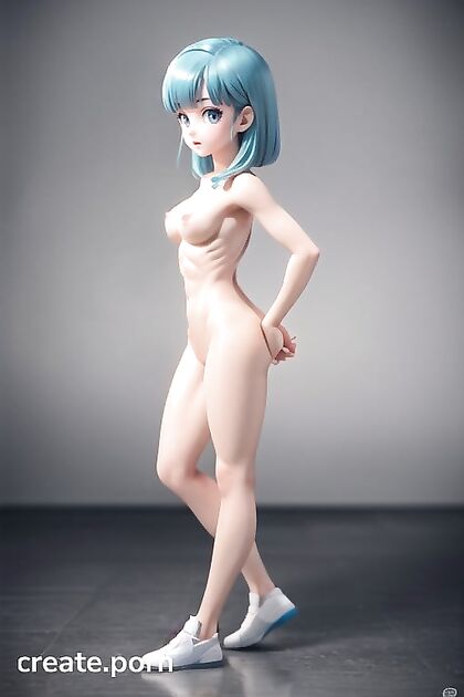 Bulma from Dragon Ball Z Flexes Muscular Abs in Hot Hentai AI Image