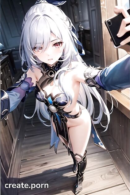 Jing Liu from Genshin Impact Strips Down in Jeans for Steamy Hentai AI Image