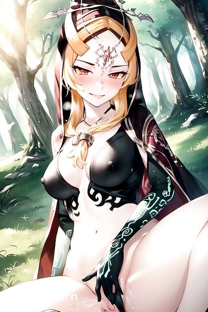 Sunset Forest Fantasy - Intimate  Image in hentai Art