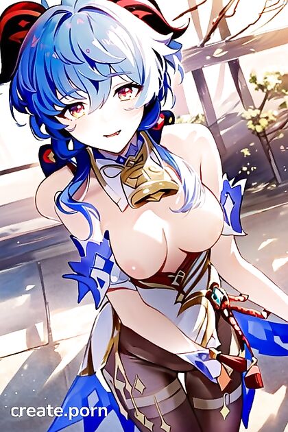 Ganyu Exposed - Devilish Pleasures in Nude Hentai AI Image