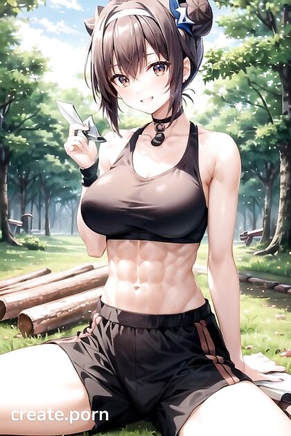 Warm Sunlight on Her Skin - Sexy Forest Encounters in Cargo Pants Hentai