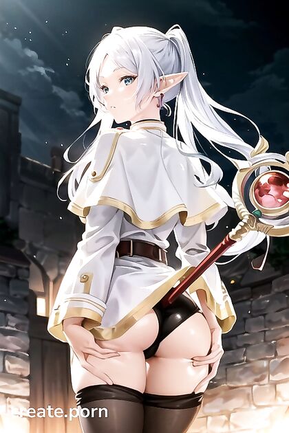 Rear View Seduction - Nylon Stockings Enhance Her-supporting Ass in Hentai Ecstasy