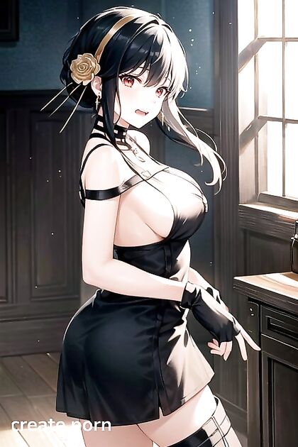 Cute Girl 18+ Shows Off Seductive Sideboob and Cleavage in Hentai AI Image
