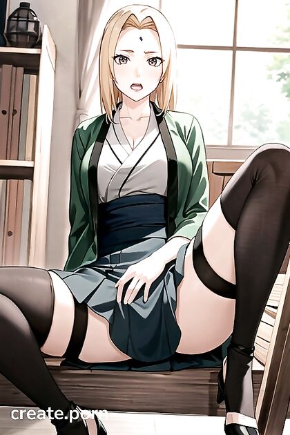 Skirt Lifting and Leg Spreading for Intense Hentai Orgasms