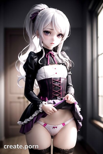 Shalltear Bloodfallen's Dark Gothic Lust in 3D Hentai AI Image