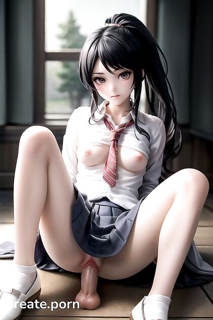 Shalltear Bloodfallen Spreads Her Legs in School Uniform for Seductive Hentai Pleasure