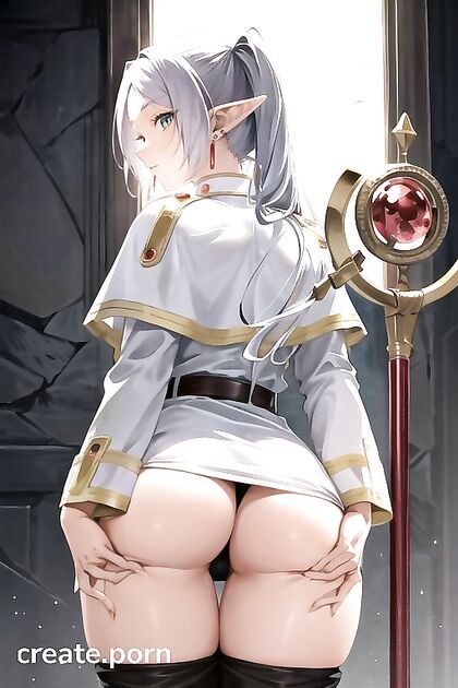 Frieren from Beyond Journey’s End Seduces in nylon stockings and Supports Your Every Thrill