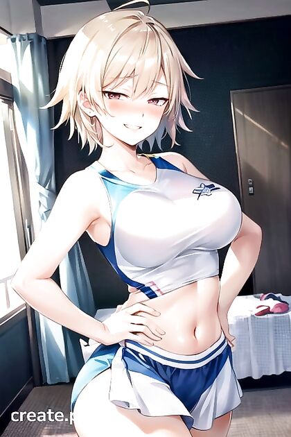 Mitsuki Bakugo Smiles and Blushes in Mischievous Blonde Hentai Adventures
