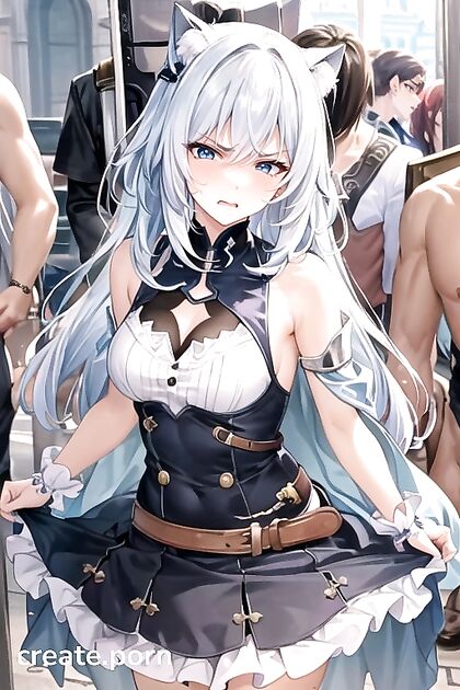 Palace Pleasures - Overwhelmed by Crowds in Disgusting Hentai AI Image
