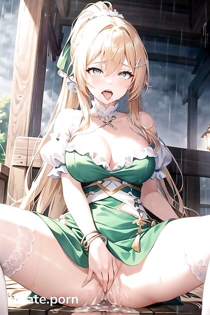 Raining Hentai Ahegao - Seductive Sit-and-Spread Ecstasy
