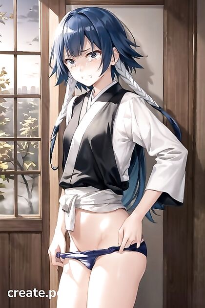 Crowded Room, Fearful Undressing Leads to Intense Hentai Pleasure