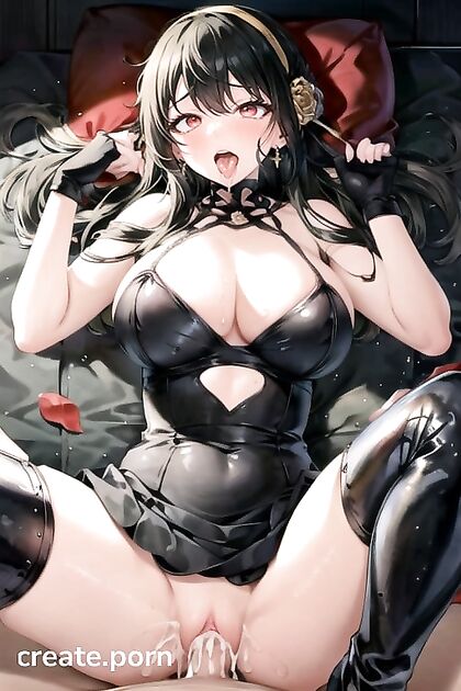 Massive Breasts and Medium Ass in Seductive Student Uniform Hentai AI Image