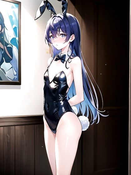 Bunny Girl 18+ Gagged from Behind in Scintillating 18+ Hentai AI Image