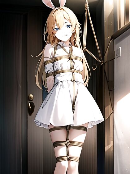 Skinny Blonde Shows Off Her Tight Ass in Seductive Hentai AI Image