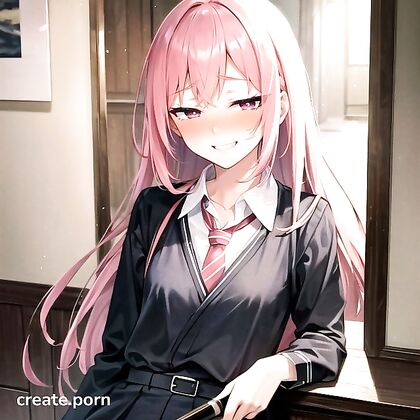 Skinny 18-Year-Old with Long Hair Exploring Intense Hentai Pleasure
