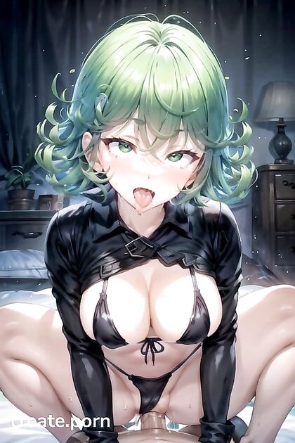 Tatsumaki from One Punch Man Rides Wild in Bikini CowGirl 18+ Hentai AI Image