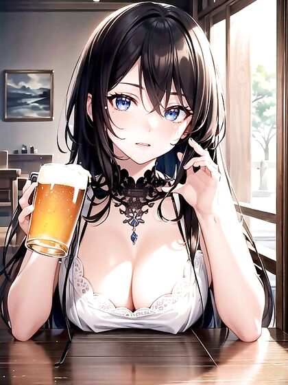 Drinking Beer and Getting Wild in Steamy Hentai AI Image