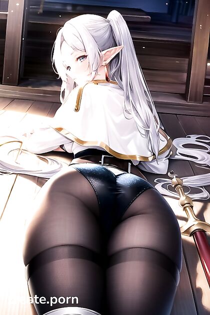 Frieren from Beyond Journey’s End Laid Out for Intense Waist Shots in Hentai Bliss