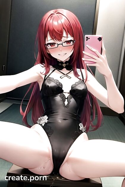 Sumire Yoshizawa Smiles and Blushes in a Mischievous Selfie Hentai AI Image