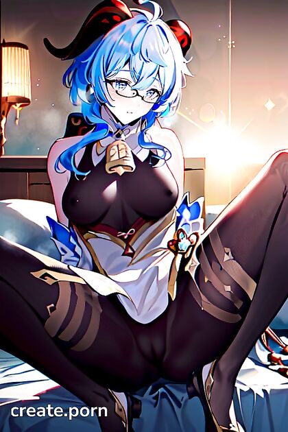 Ganyu Spreads Her Legs Wide for Intense Full-Body Hentai Pleasure