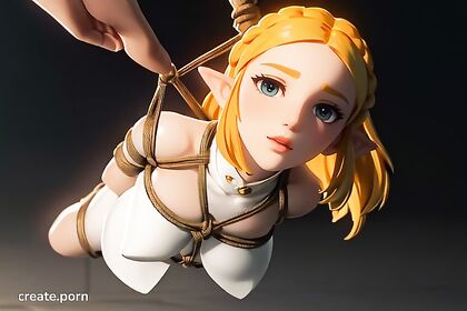 Zelda Bound in Shibari for Intense 3D Hentai Pleasure
