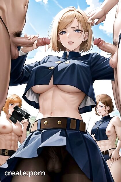 Naked Muscular Stud Bent Over for Intense Hentai AI Image