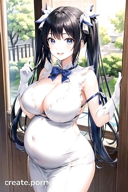 Happy 20s Beauty Shows Off Her Massive Ass in Steamy Hentai AI Image