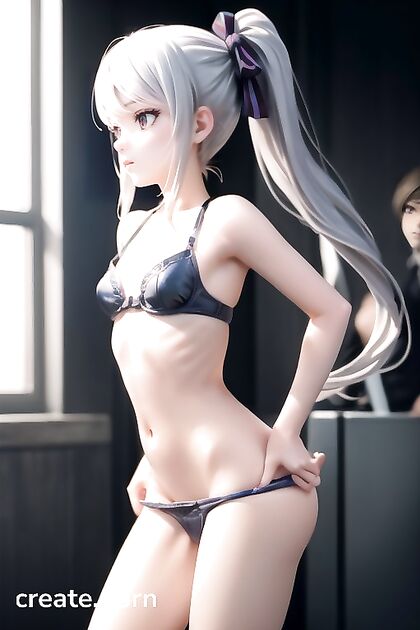 Rounded Ass in 3D - Panties Pulled Down for Steamy Hentai AI Image