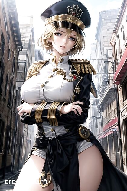 Fit Girl 18+ with Large Breasts Takes On Intense Hentai AI Image