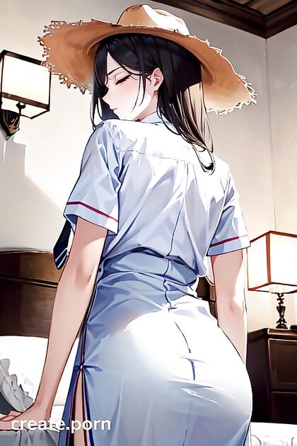 in Pyjamas Seduces in Bed for Steamy Hentai Delights