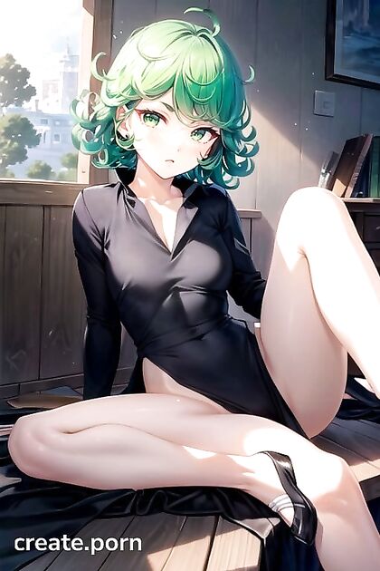Tatsumaki from One Punch Man Shows Off Her Large Ass While Spreading Her LegsΗentai Style
