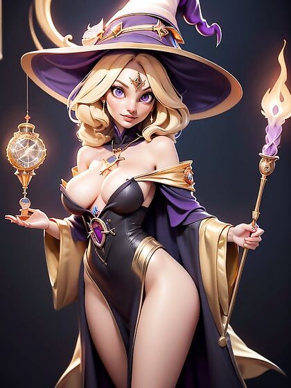Blonde-Haired Cartoon Chick Strips Down in Seductive 3D Hentai AI Image