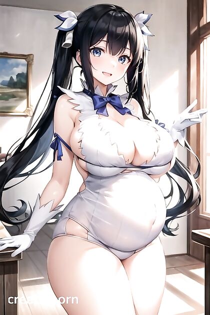 Pregnant With Bells - Massive Ass and Breasts inMind-Blowing Hentai AI Image