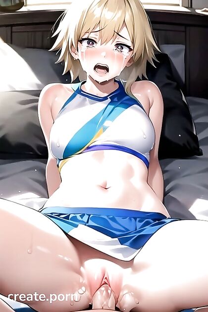 Sweaty and Emotional Bed Image in Intense Hentai Pleasure