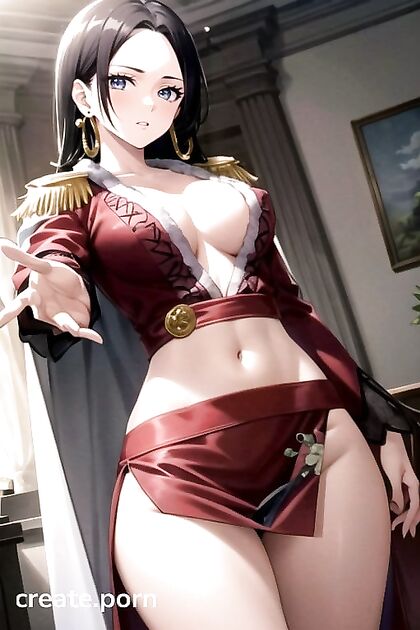 Boa Hancock from One Piece Gets Pleasured Bottom-Up in Seductive Hentai AI Image