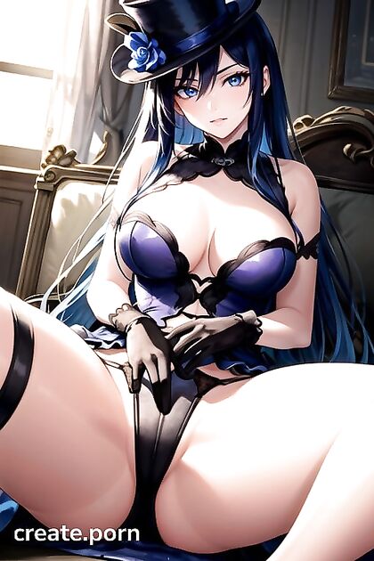Caitlyn from League of Legends Enjoys Busty Masturbation in Erotic Hentai AI Image