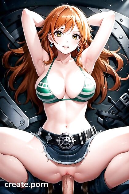 Nami from One Piece Teases in Mini Skirt for Intense Missionary Hentai Pleasure