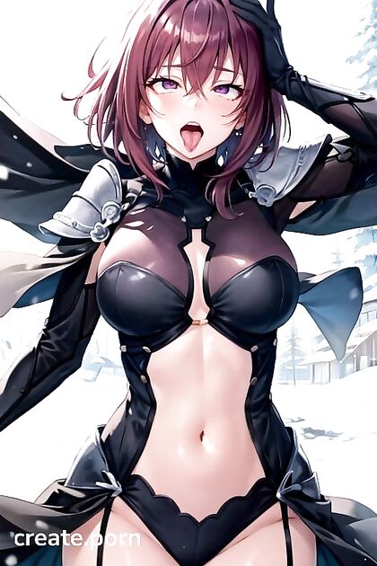 Snowy Day Seduction - Rounded Ass Action in Short-Length Hentai Fantasy