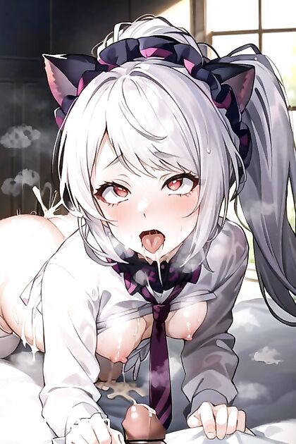 Thick Lines and Intense Ahegao Moments in Seductive Hentai AI Image