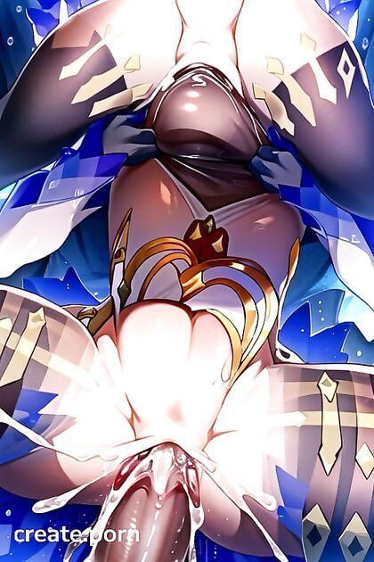 Horny Ganyu Engages in Intense Monster Sex in Steamy Hentai AI Image