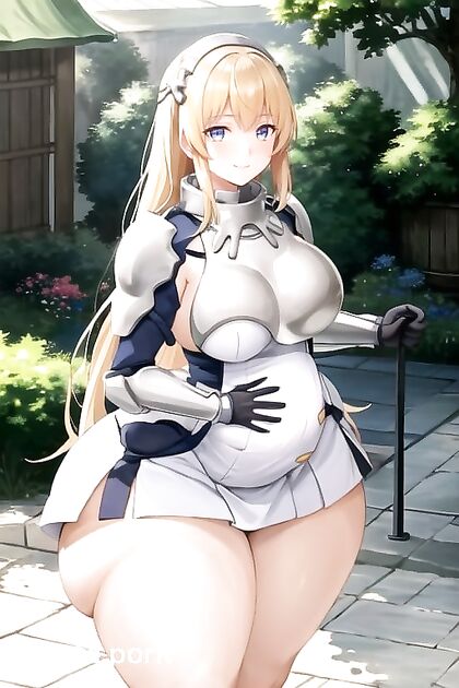 Pregnant and Happy - Exploring Thick Curves in hentai AI Porn