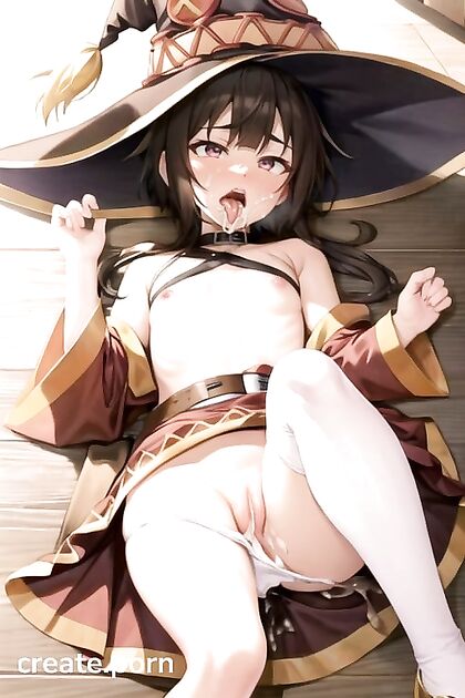 Skinny Bitch with Ahegao Face Laying Down for Some Hentai Dick Action